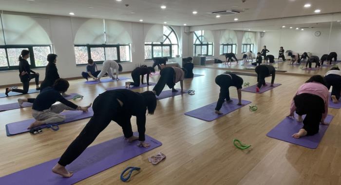 ▲도래미건강관리-미의 힐링요가