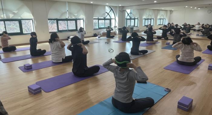 ▲도래미건강관리-미의 힐링요가